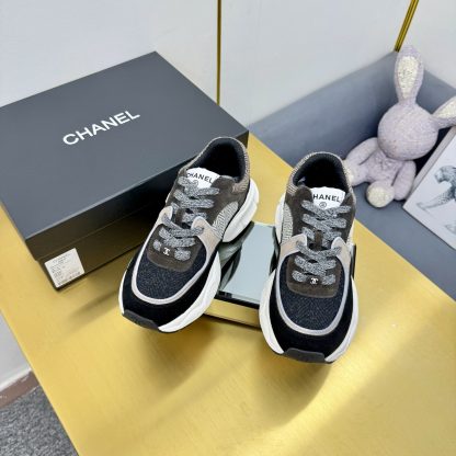 Chanel unisex couple's black and brown casual shoes - Image 7
