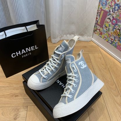Chanel New Comfort Blue Mid-Boots - Image 7