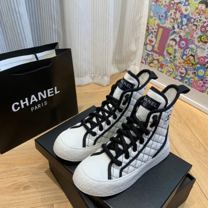 Chanel New Comfortable White Mid-Boots - Image 7