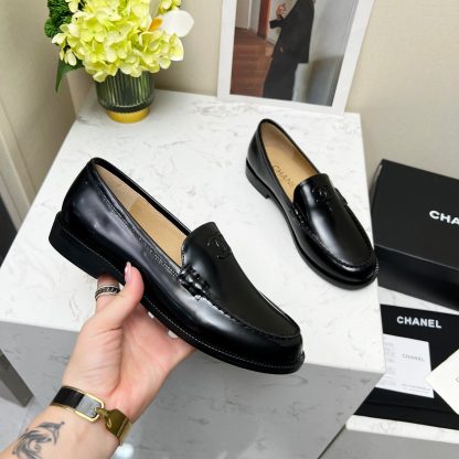 Chanel Black New Autumn Goddess Series Loafers - Image 7