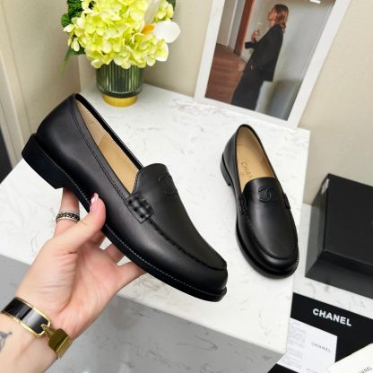 Chanel Black Matte Autumn New Goddess Series Loafers - Image 7
