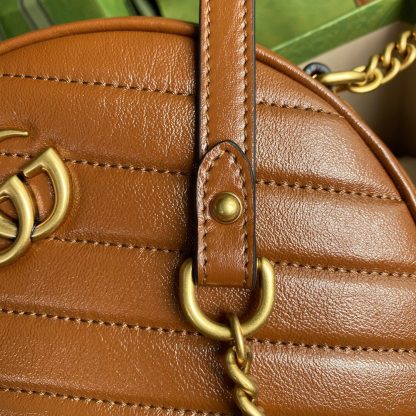 Gucci marmont round leather crossbody bag - Image 7