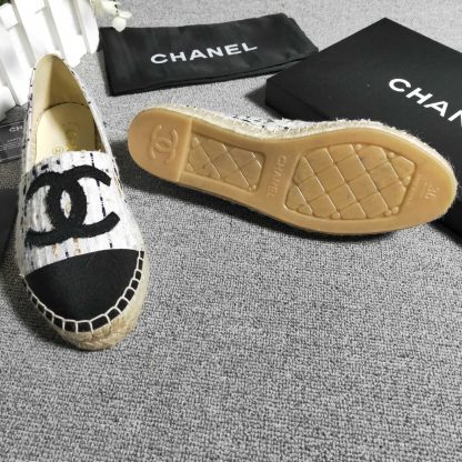 Chanel White Stripe Numb Casual Shoes - Image 6