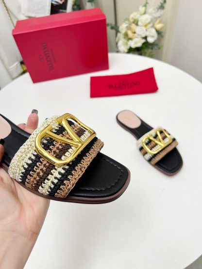 VALENTINO Woven Slippers - Image 7