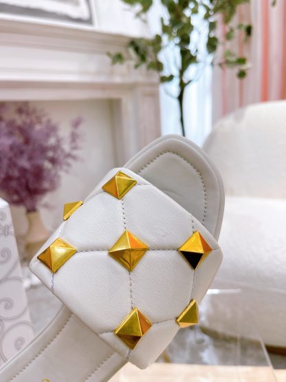 VALENTINO Elegant Studded Flat Sandals - Image 7