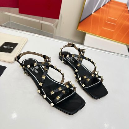 VALENTINO Minimalist Versatile Studded Sandals - Image 7