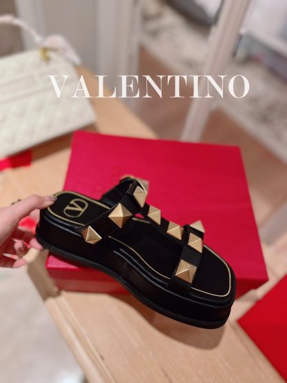 VALENTINO Studded Metal Element Thick-soled Sandals - Image 7