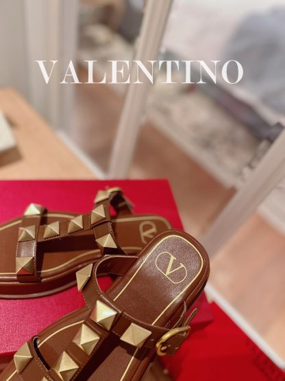 VALENTINO Studded Metal Platform Sandals - Image 6