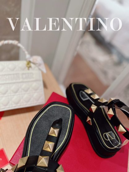 VALENTINO Studded Metal Platform Sandals - Image 5