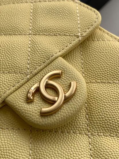 Chanel hobo underarm bag vintage coin button drawstring bucket bag - Image 7