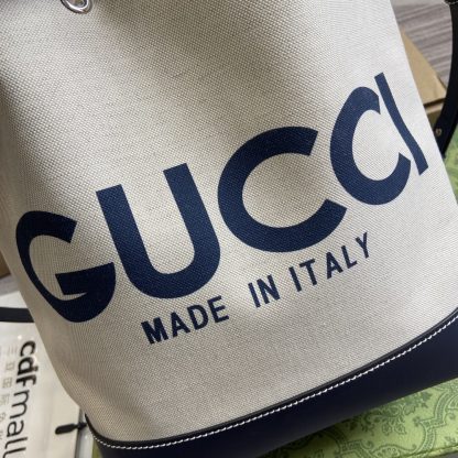 Gucci blue canvas bag - Image 8