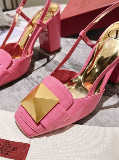 VALENTINO simple temperament large rivet high heels - Image 7