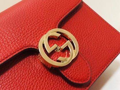 Gucci Vintage Red Chain Bag - Image 7
