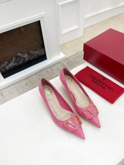 VALENTINO Exquisite bronze buckle fashionable high heels - Image 7