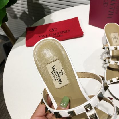 VALENTINO Exquisite Fashion Rivet Sandals High Heels - Image 7