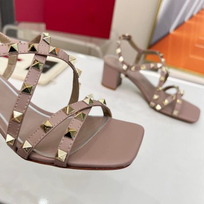 VALENTINO Fashion Studded Element Elegant Sandals High Heels - Image 7