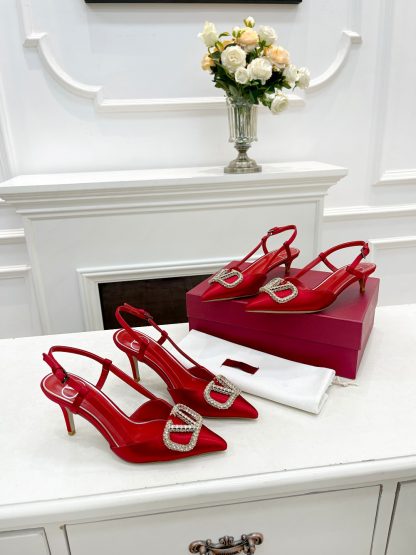 VALENTINO elegant high heels with rhinestone buckle - Image 7