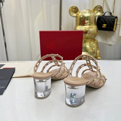 VALENTINO Transparent Heel Film Sandals High Heels - Image 7