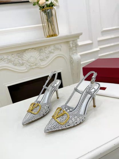 VALENTINO new women's slingback sandals high heels - Image 6