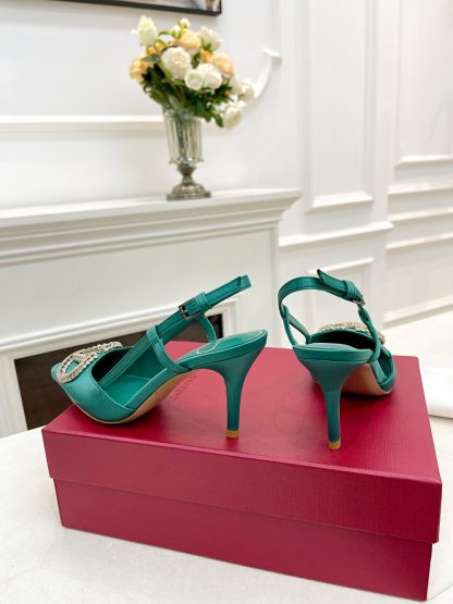 VALENTINO's latest rhinestone buckle luxury high heels - Image 7