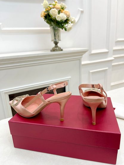 VALENTINO's latest rhinestone buckle luxury high heels - Image 7