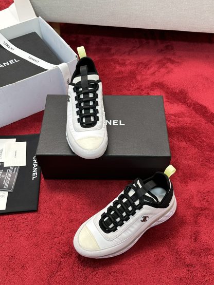 Chanel men's and women's couple's versatile fashion white mix and match casual sports shoes - Image 6
