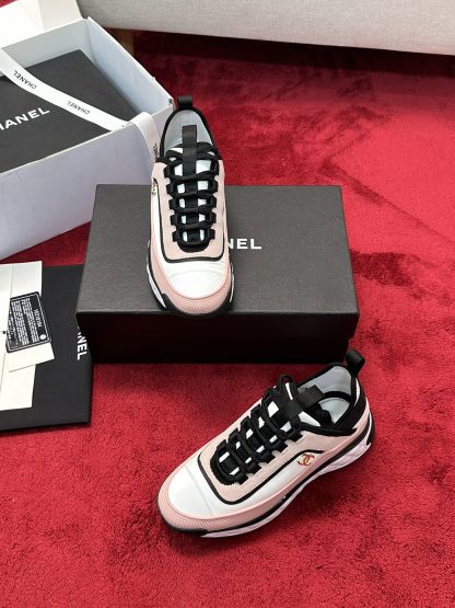 Chanel classic unisex couple pink mix and match fashion casual sneakers - Image 7