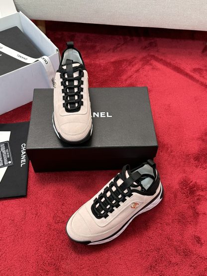 Chanel unisex couple pink mix and match classic fashion casual sneakers - Image 7