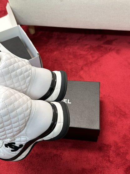 Chanel Early Autumn New Diamond Panda White Sneakers - Image 7