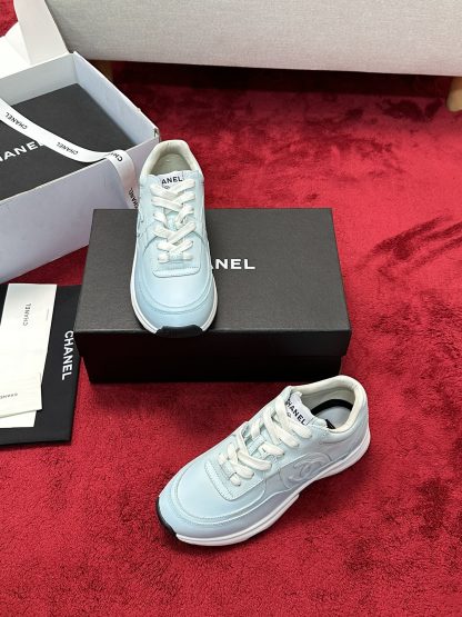 Chanel light blue craft embroidery style fashion casual sports shoes - Image 7