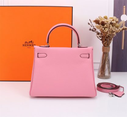 Hermès Sakura Pink Practical Handbag Size 28cm 25cm - Image 7