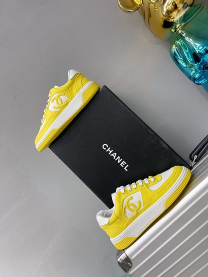 Chanel Spring and Summer Ultra High Quality Yellow Fashionable Casual Sports Sneakers - Image 7