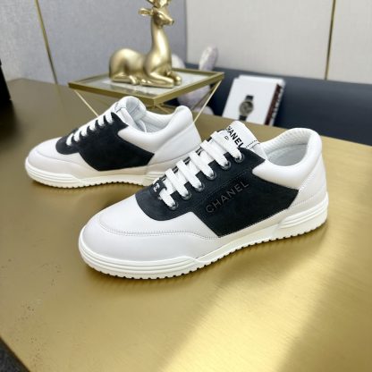 Chanel classic blue-grey fashion casual sneakers - Image 7