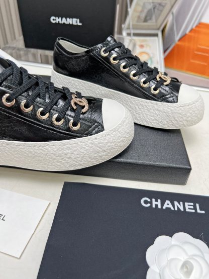 Chanel high-end custom black classic comfortable casual shoes - Image 7