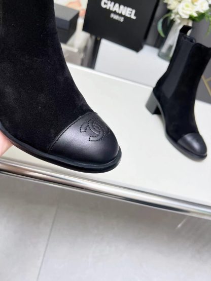 Chanel autumn and winter new black slim women's boots - Image 7