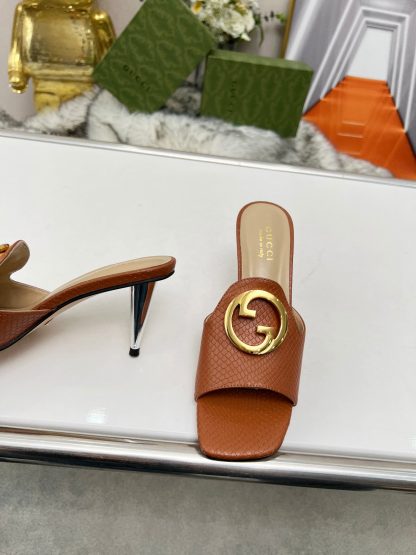Gucci high heel slippers - Image 6
