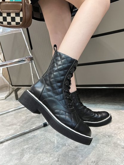 Chanel Paris catwalk latest black comfortable boots - Image 6