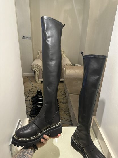 Chanel black autumn and winter high-end custom catwalk classic luxury boots - Image 7