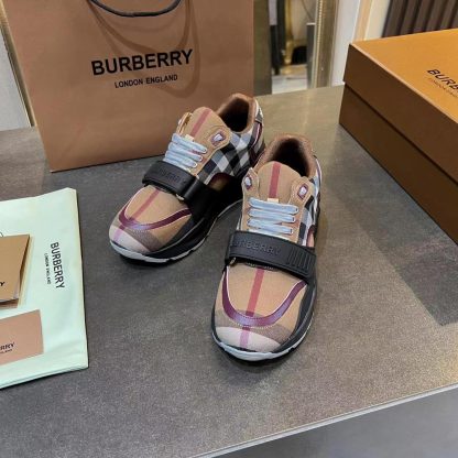 Burberry Vintage Check Thick-Soled Sneakers - Image 7