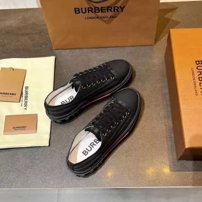 Burberry Vintage Check Cotton Sneakers - Image 7