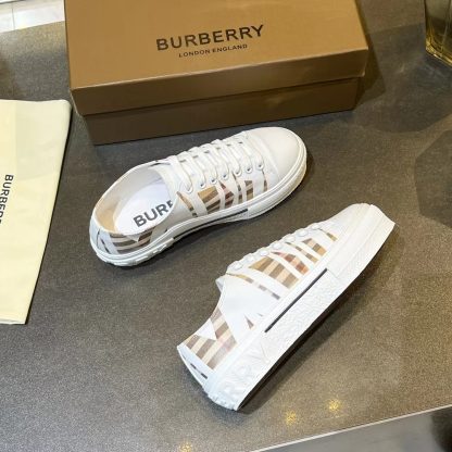 Burberry Vintage Check Cotton Sneakers - Image 6