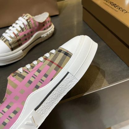 Burberry Vintage Check Cotton Sneakers - Image 7