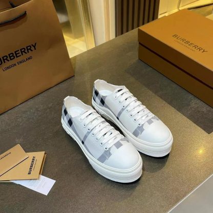 Burberry Vintage Check Cotton Sneakers - Image 7