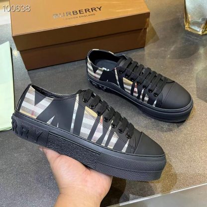 Burberry Vintage Check Cotton Sneakers - Image 6