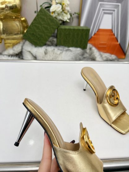 Gucci high heel slippers - Image 7