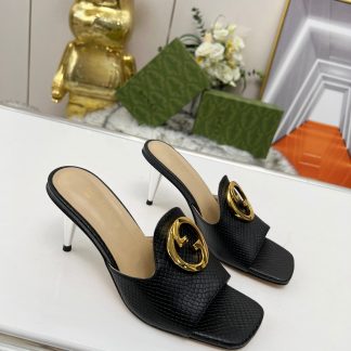 Gucci high heel slippers