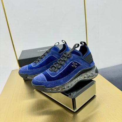 Chanel classic dark blue mix and match fashion casual dad shoes for men and women - Image 7