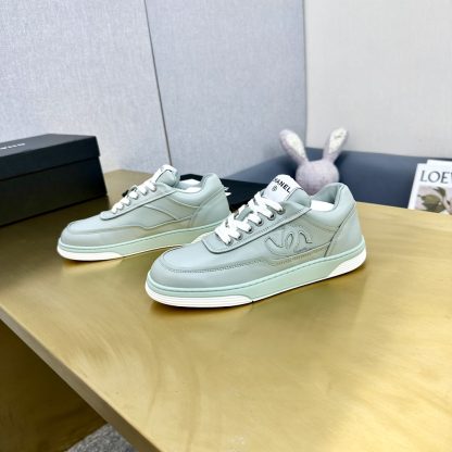 Chanel classic light green versatile casual sneakers - Image 6