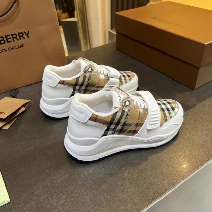 Burberry Classic Retro Plaid Platform Sneakers - Image 6