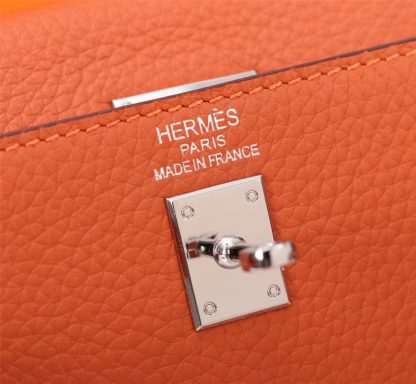 Hermès Sunset Orange Kelly Handbag Size 28cm 25cm - Image 7